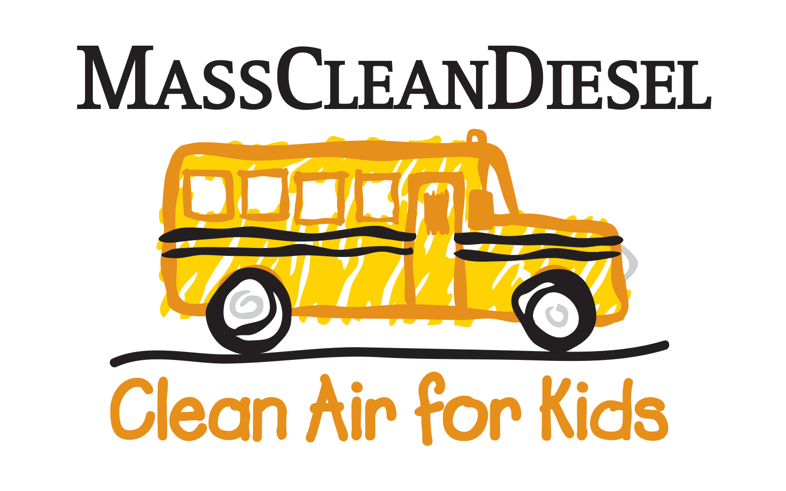 MassCleanDiesel logo: with the slogan "Clean Air for Kids"