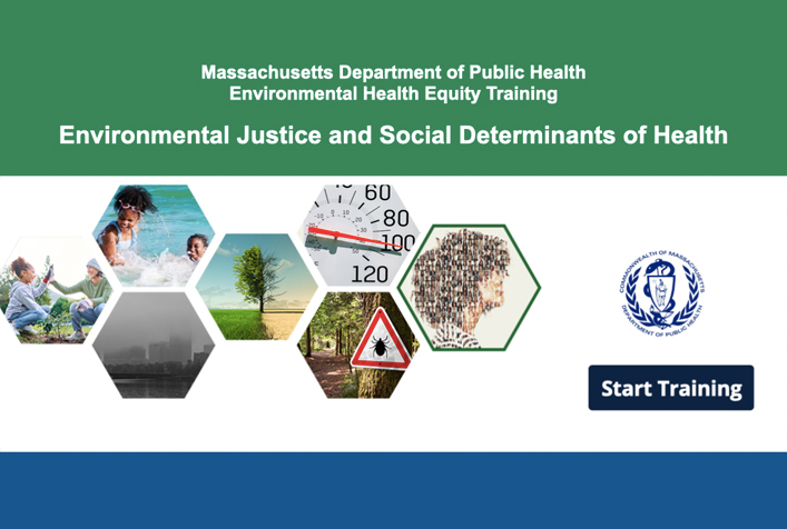 screenshot image of training presentation from Environmental Justic and social Determinants of Health