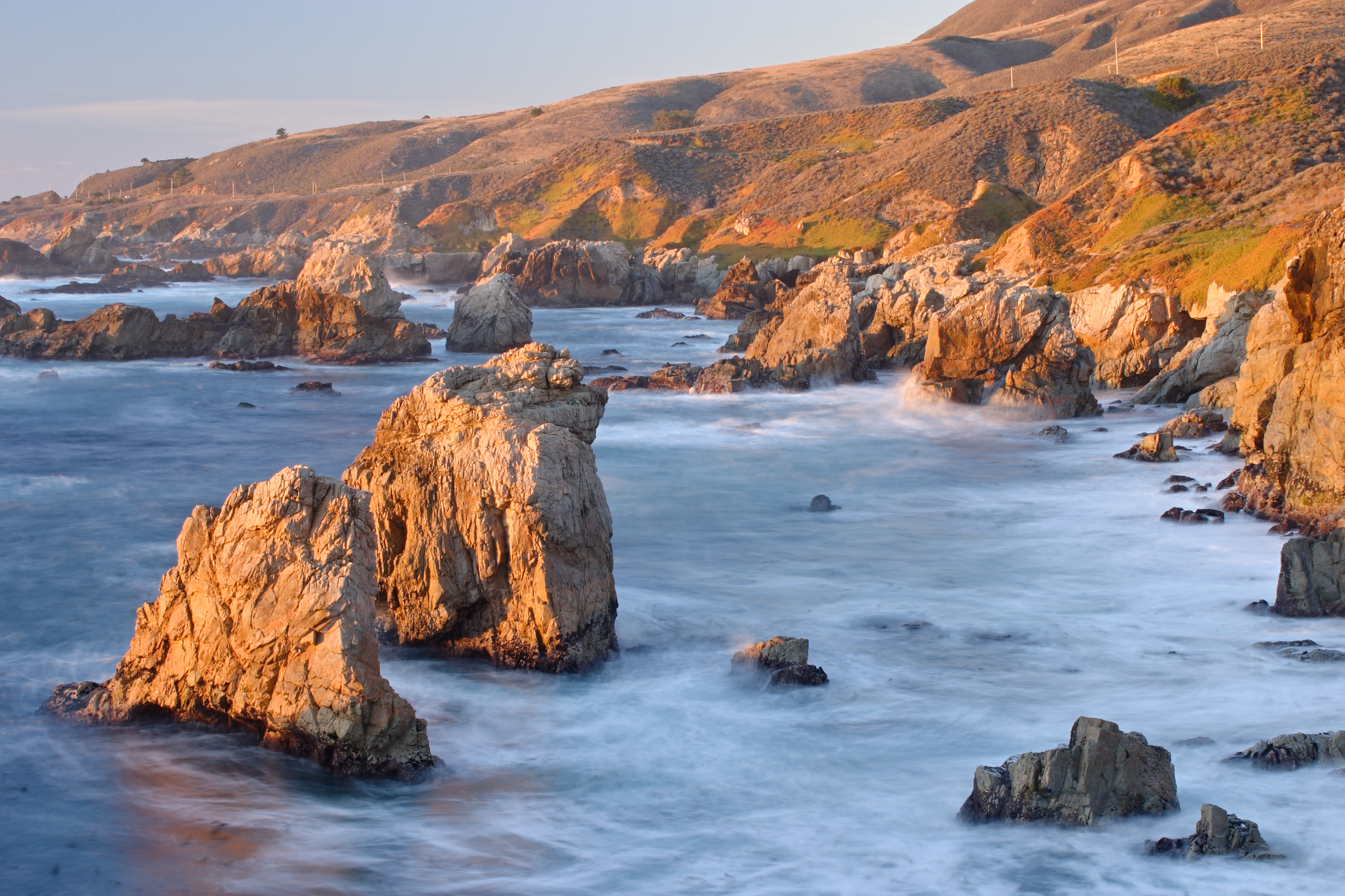 ocean and cliffs
