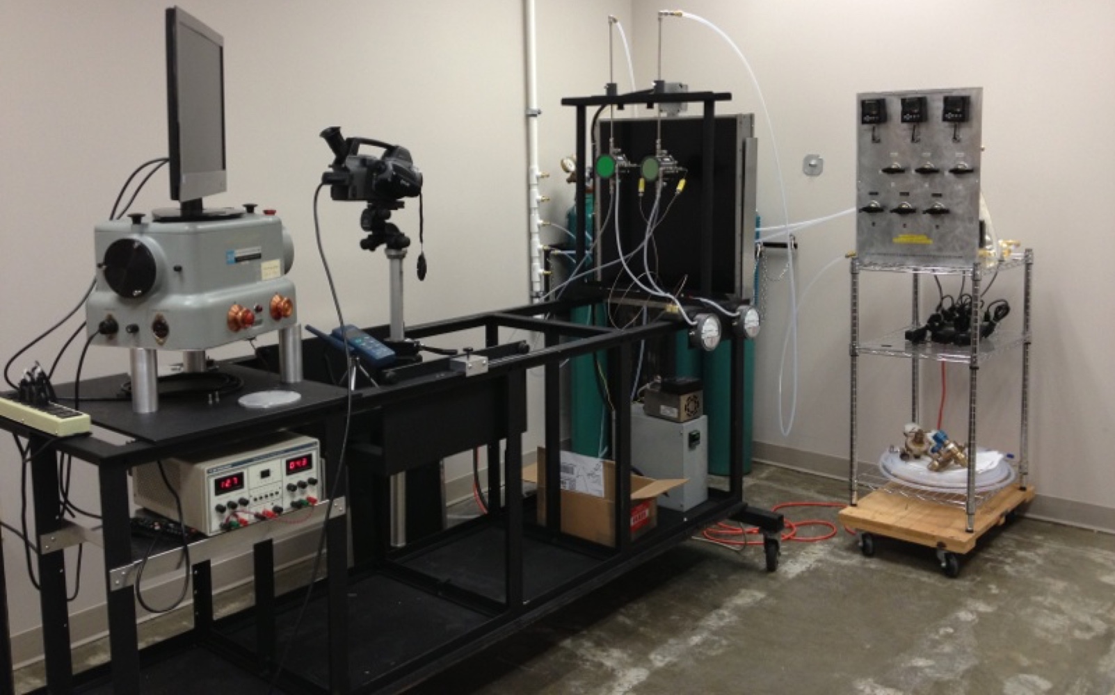 Photo of several pieces of optical gas imaging technology equipment