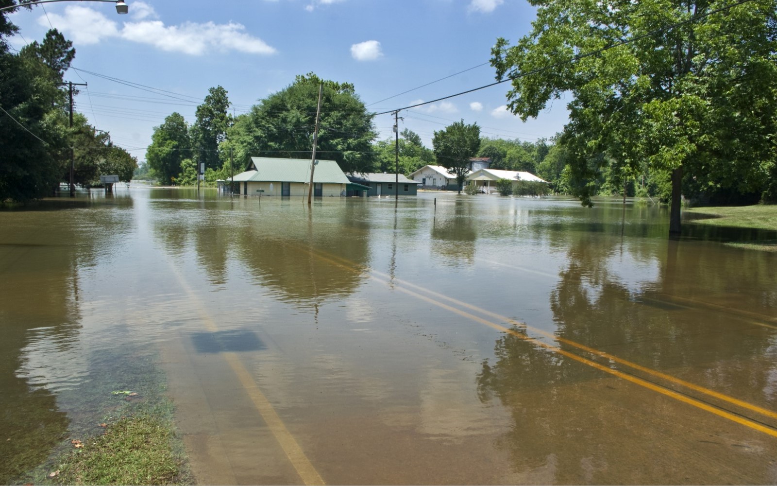 flooded street