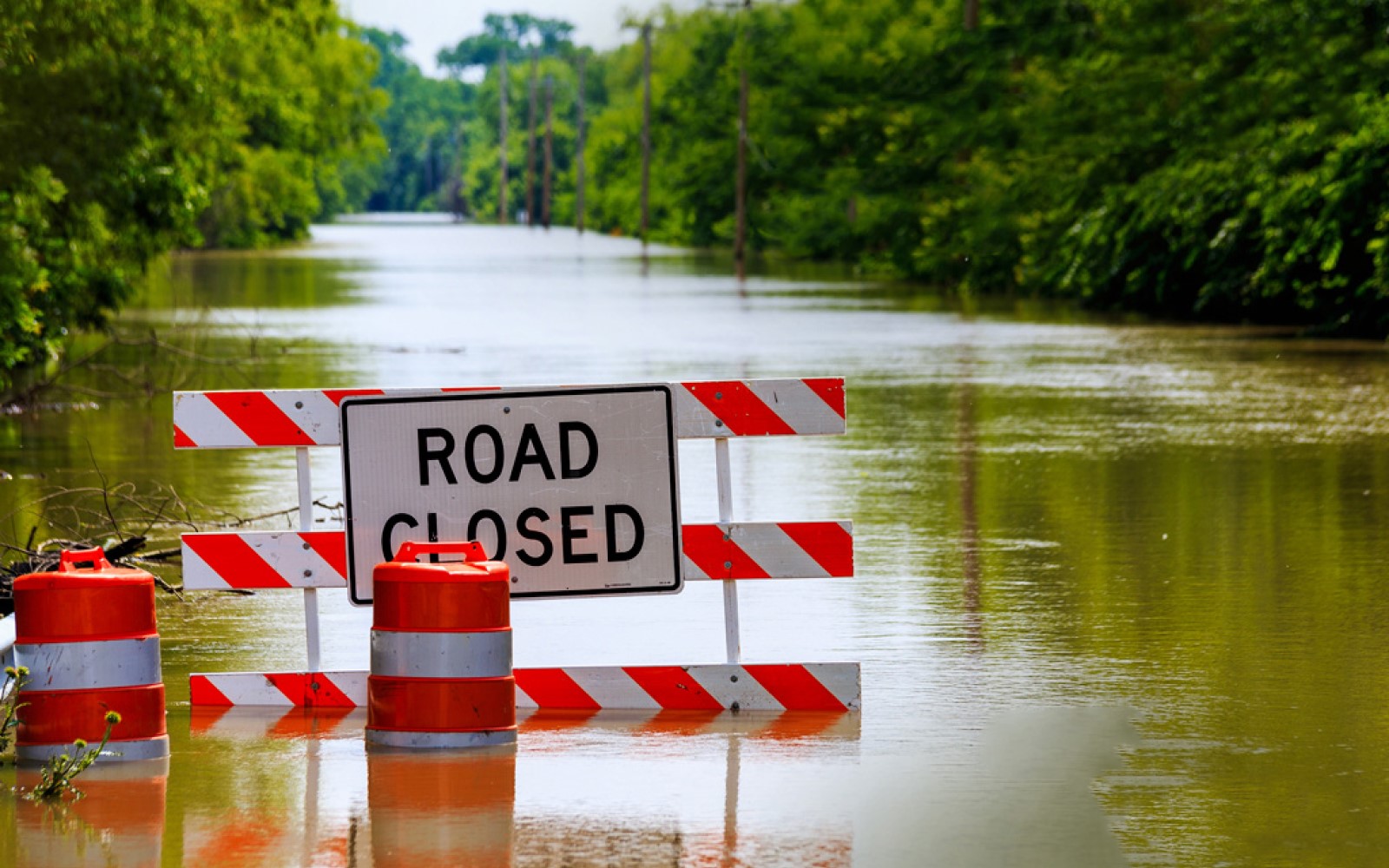 flooded road