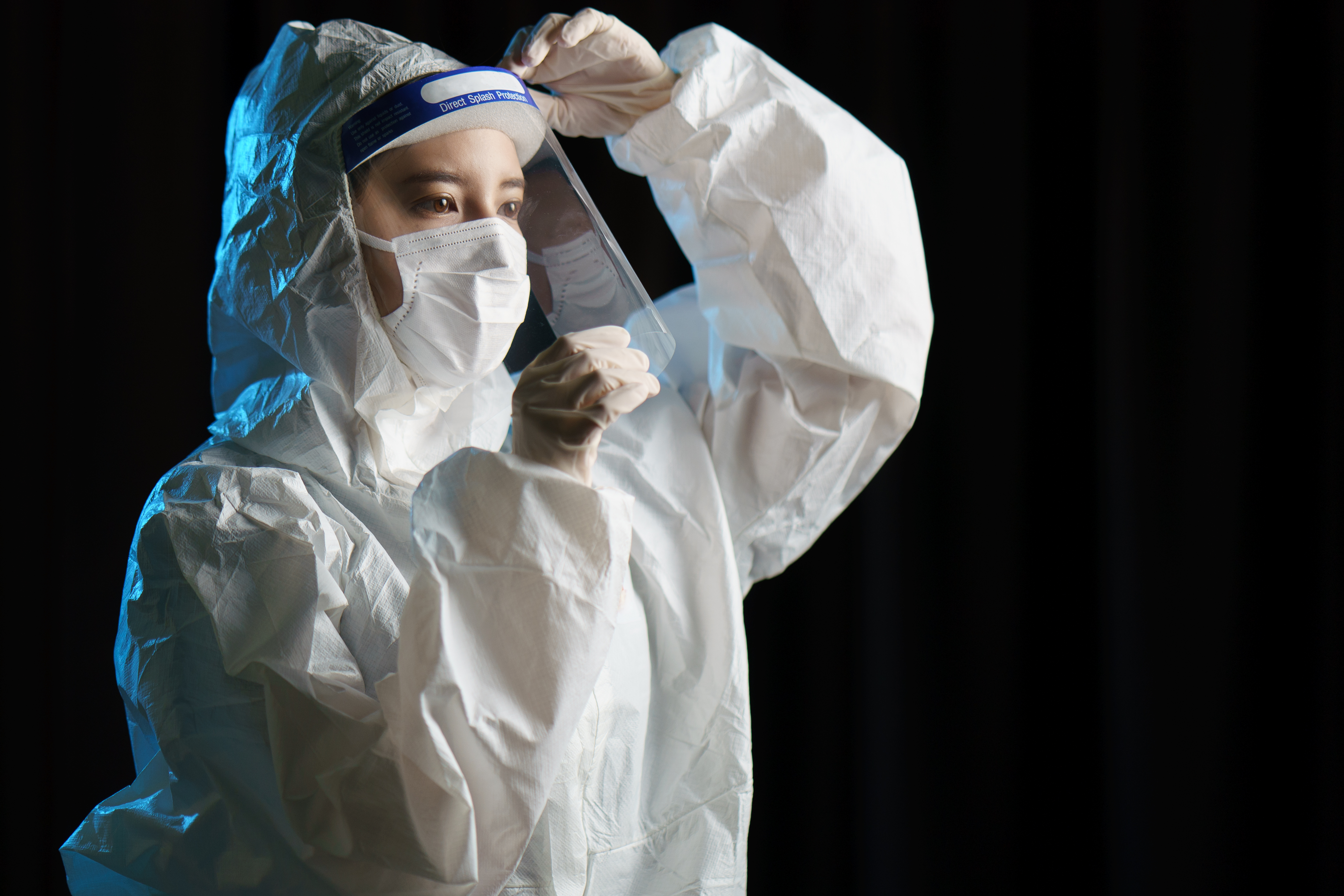 worker in personal protective equipment