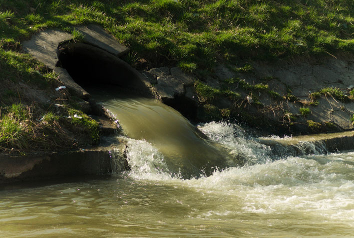 Photo of stormwater discharge