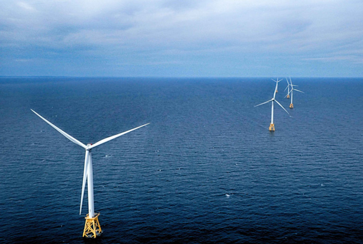 Photo of block island wind farm 