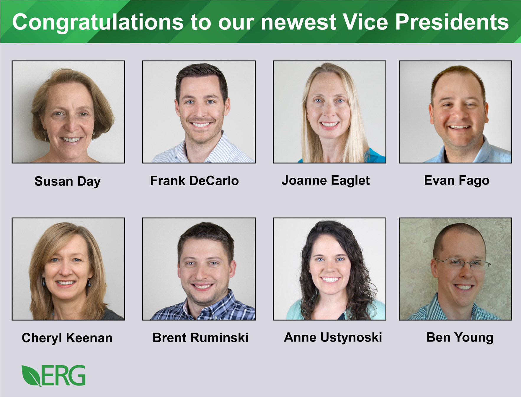 ERG's New Vice Presidents