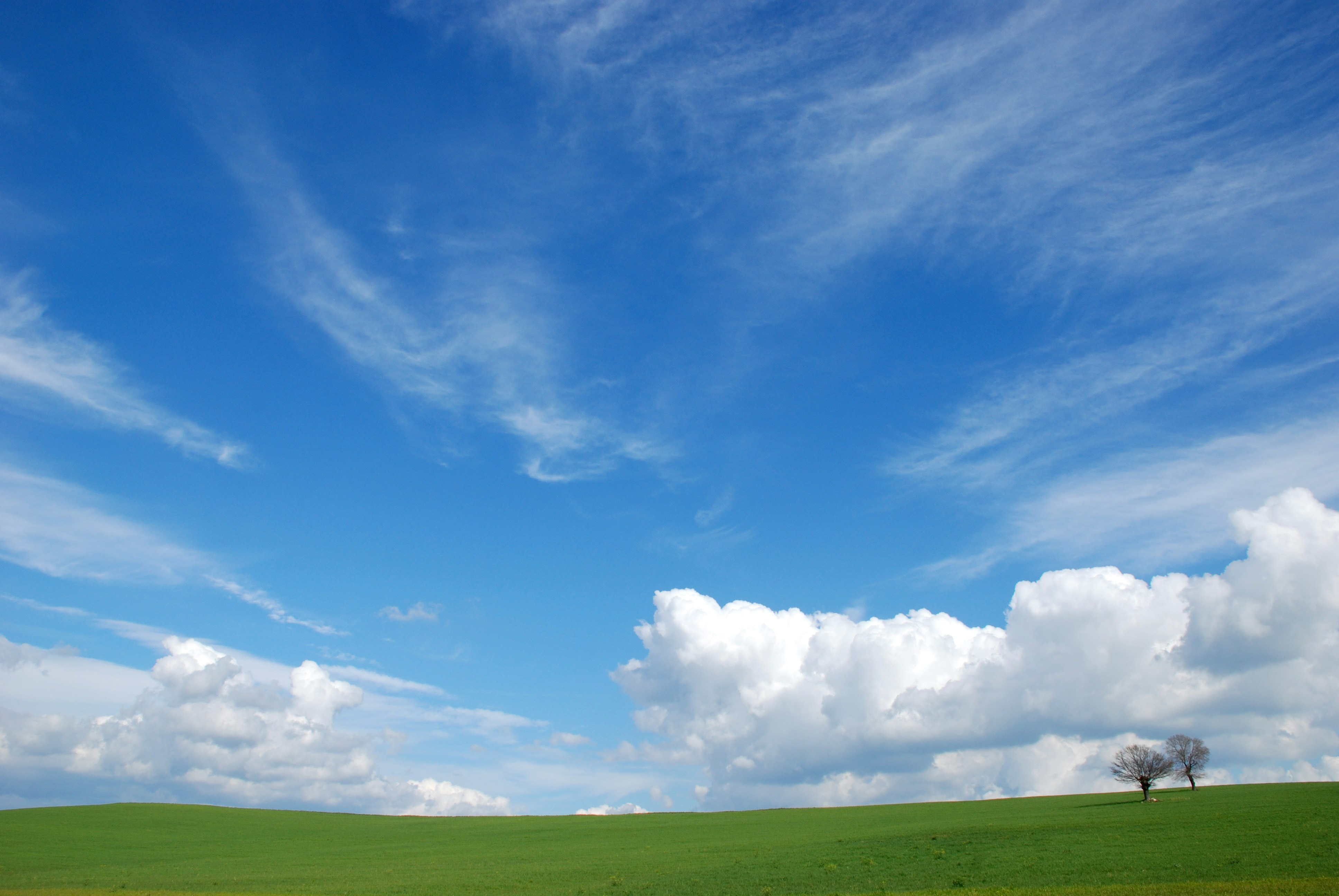 Blue sky and white clouds
