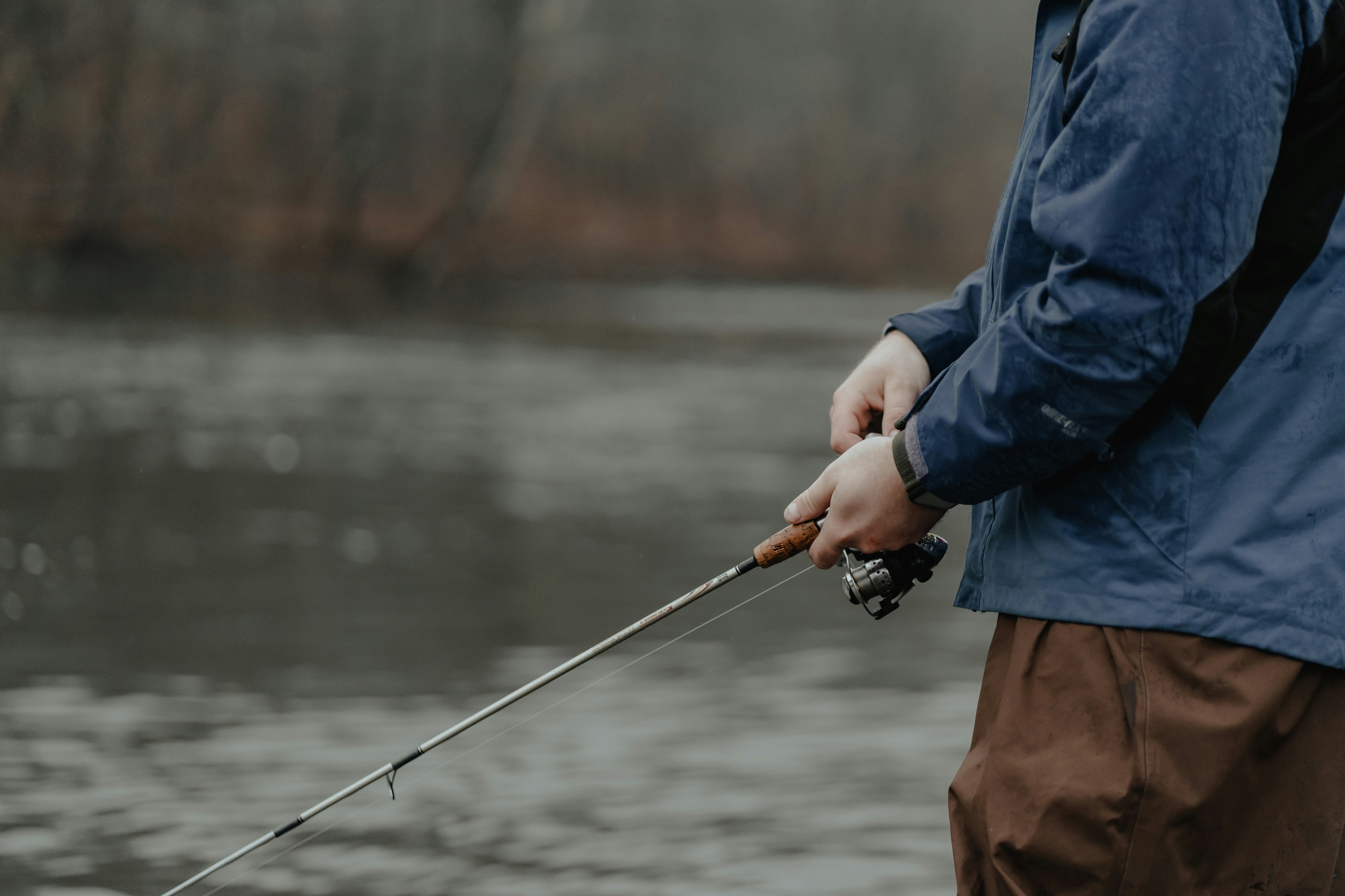 Man with fishing rod