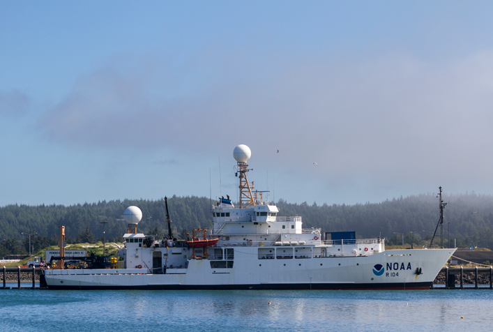 photo of a NOAA ship