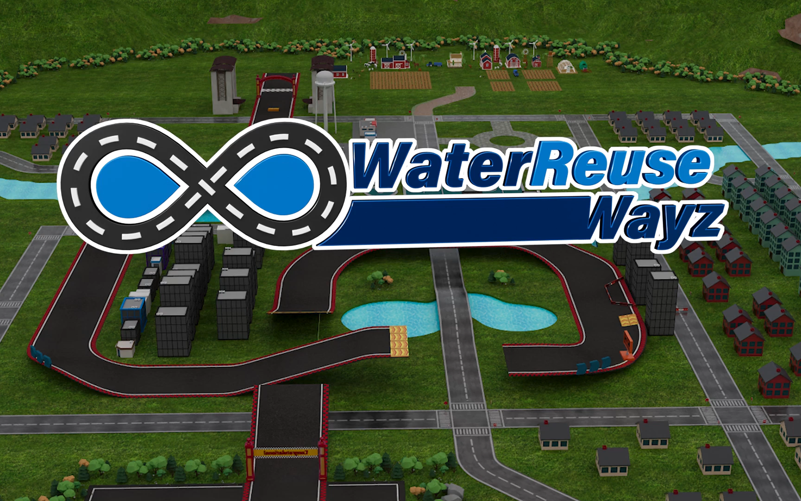 A still image of the Water Reuse Wayz Shark Tank presentation