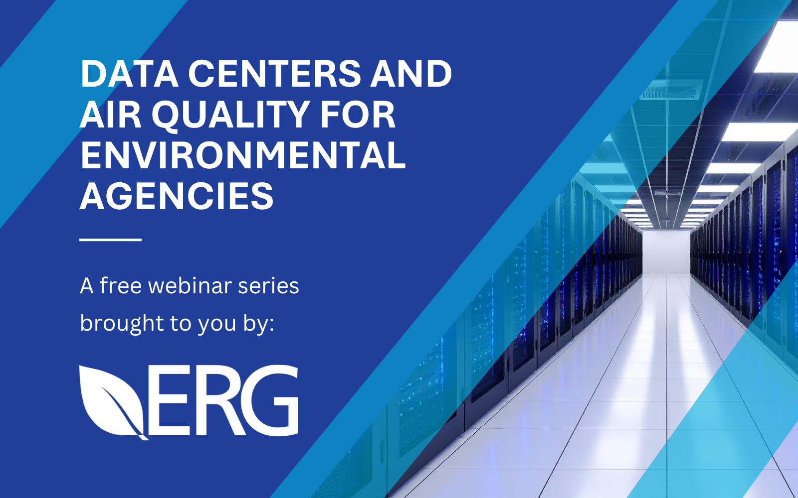 Blue banner for Data Center webinars