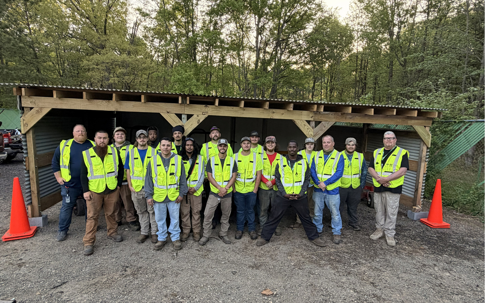 Landscaping team
