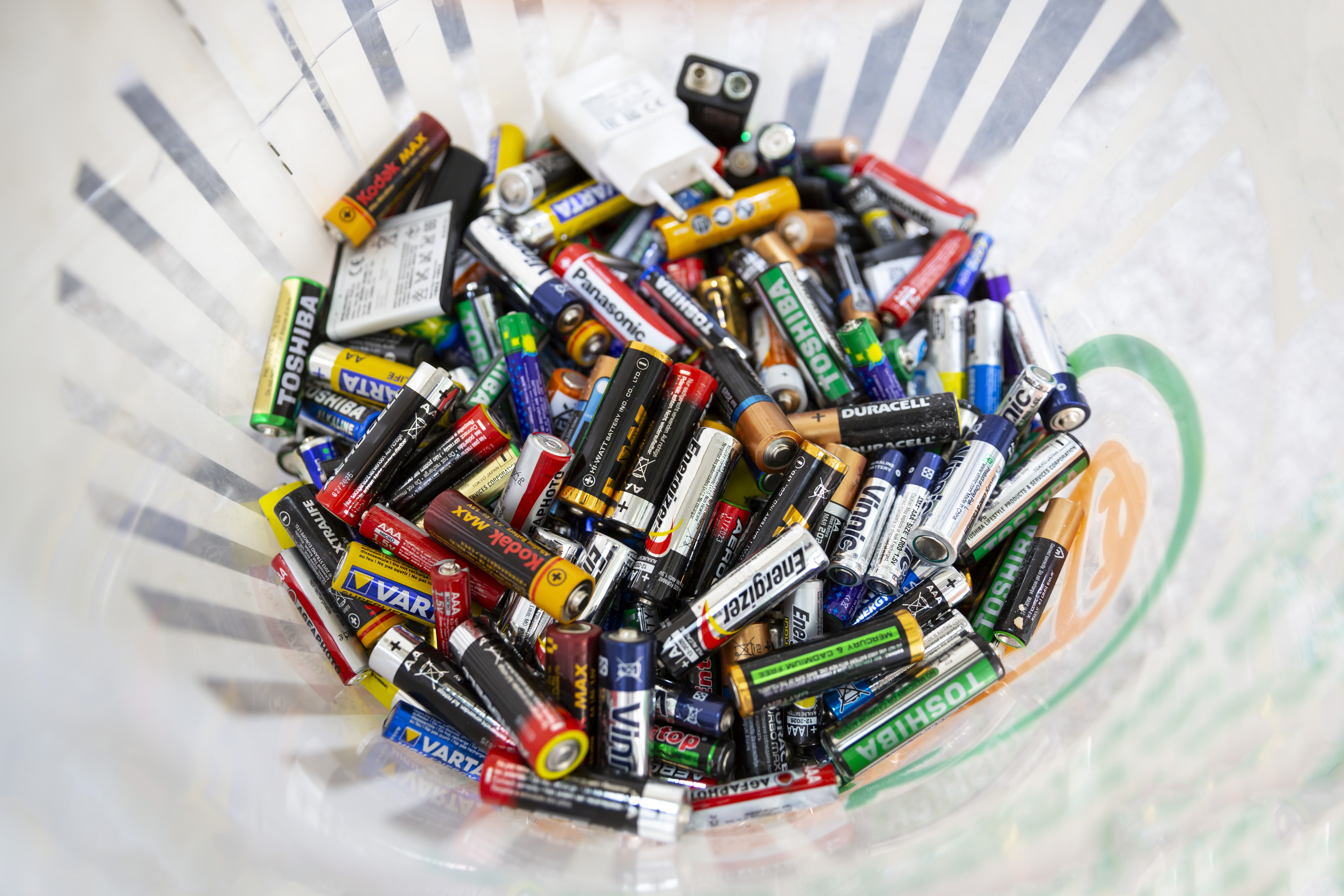 batteries in a bowl
